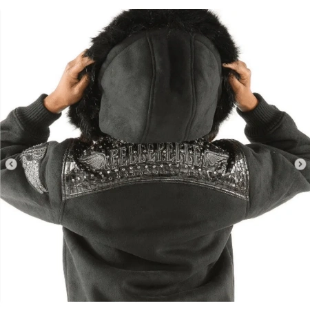 Pelle Pelle Fur Collar Hoodie | Airborne Hoodie view 1