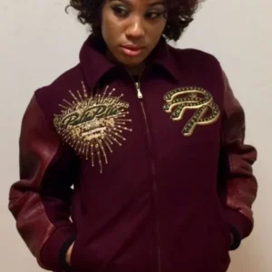 Pelle Pelle Greatest of All Time Maroon Jacket view 2