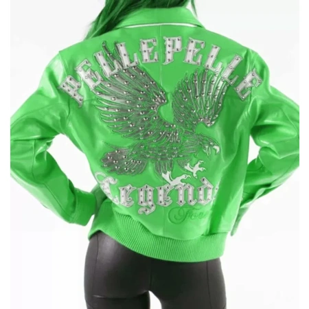 Pelle Pelle Green Legends Forever Eagle Jacket