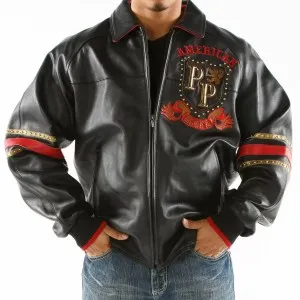 Pelle-Pelle-American-Rebel-Black-Leather-Jacket,pelle-pelle,pelle-pelle-store,pelle-pelle-jackets,black-leather-jacket