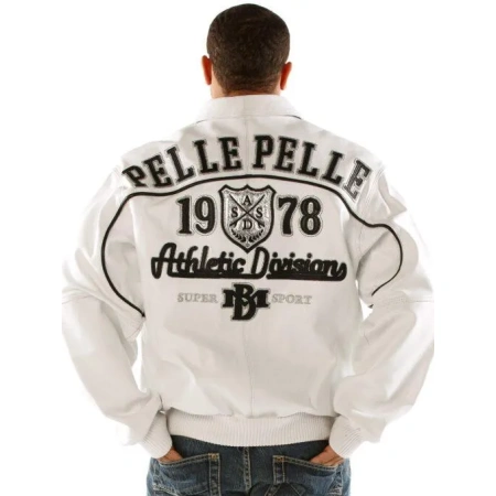 Pelle Pelle Athletic Division White Jacket view 1