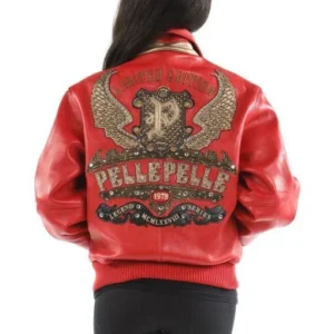 Pelle Pelle Ladies Limited Edition Red Jacket | Pelle Pelle Women's view 2
