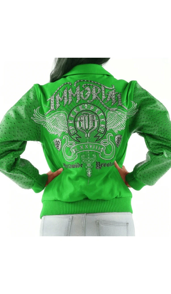 Marc Buchanan Authentic Pelle Pelle ladies Green Jacket