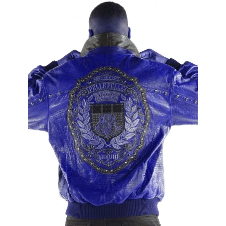 Pelle Pelle Authentic Marc Buchanan Mens Blue Jacket view 1