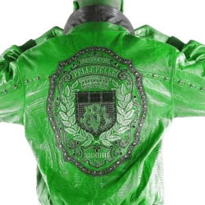 Pelle Pelle Authentic Marc Buchanan Mens Light Green Jacket