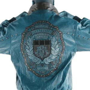 Pelle Pelle Authentic Marc Buchanan Mens Turquoise Jacket