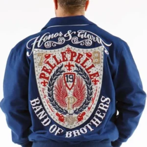 Pelle Pelle Band of Brothers Blue Jacket | Pelle Pelle view 1
