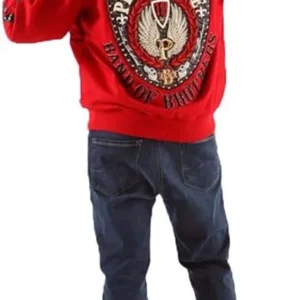 Pelle Pelle Band of Brothers Red Jacket | Pelle Pelle view 2