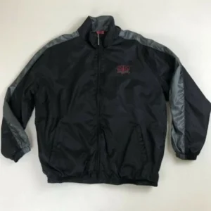 Black Nylon Motorcycle Jacket By Pelle Pelle