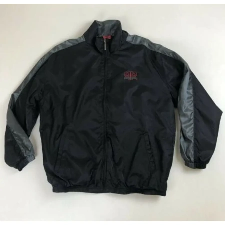 Black Nylon Motorcycle Jacket BY Pelle Pelle, nylon jacket, leather jacket, varsity jacket, wool jacket