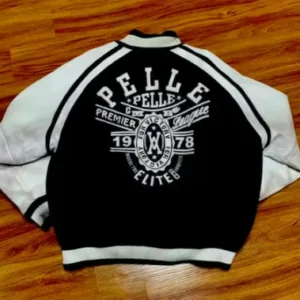 Great Pelle Pelle Wool Varsity Jacket