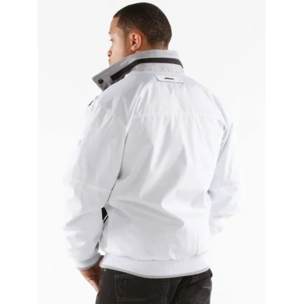 Pelle Pelle Black And White Sport Jacket, leather jacket, PELLE PELLE, varsity jacket