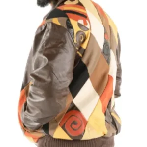 New Mens Pelle Pelle Block Leather Jacket