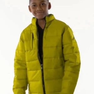 Pelle Pelle Kids Yellow Puffer Jacket view 1