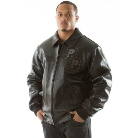 Pelle Pelle Black Jeweled Jacket | Pelle Pelle Store view 2