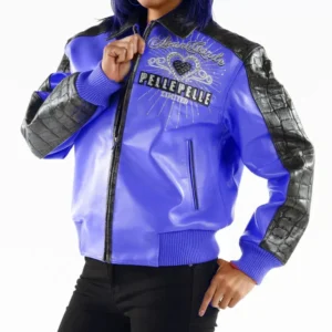 Garde Strong 37 Years Blue leather Jacket Pelle Pelle Store