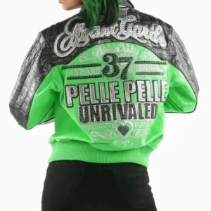 Garde  Strong 37 Years Green Leather Jacket Pelle Pelle Store