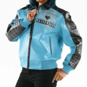 Garde 37 Years Strong Turquoise Leather Jacket Pelle Pelle view 2