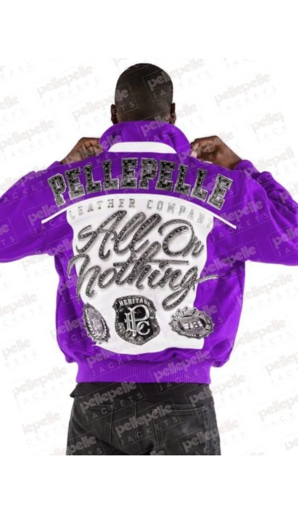 Black Fur Wool Hooded Jacket Pelle Pelle Store