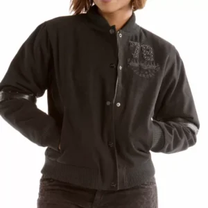 Superior Black Wool Jacket | Pelle Pelle Store view 2