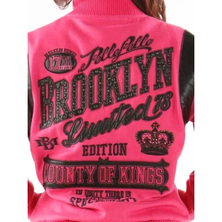 Tribute Pink Brooklyn Jacket Pelle Pelle Store view 3