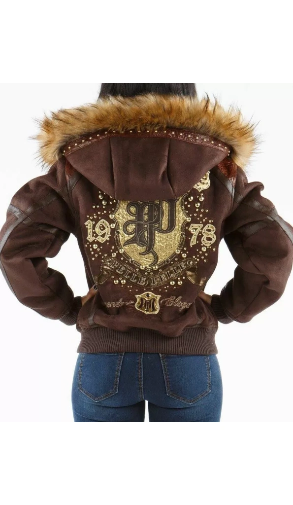 Brown Fur Hood Legendary Jacket | Pelle Pelle Store