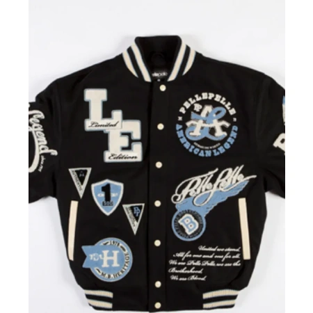 Pelle Pelle American Legend Black Varsity Jacket view 1