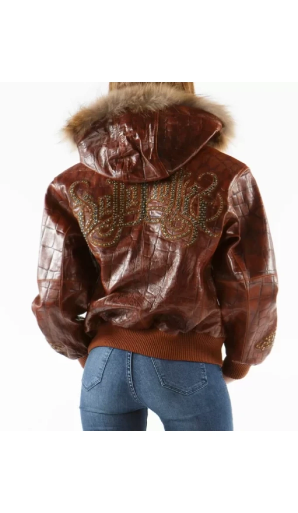 Pelle Pelle Brown Royal Fur Hooded Jacket