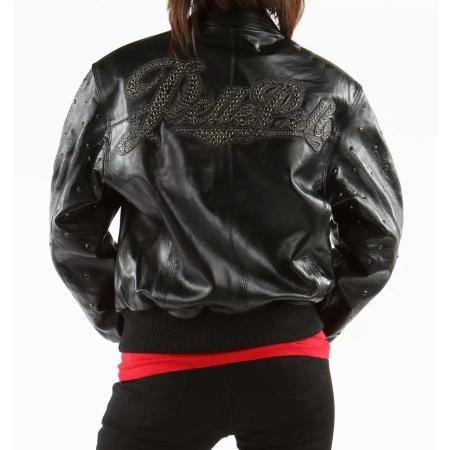 black studded leather jacket