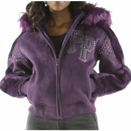 Ladies Purple Jacket Queen of Thrones Pelle Pelle view 3