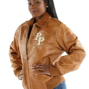 Pelle Pelle Brown Leather Jacket Shoulder Crest