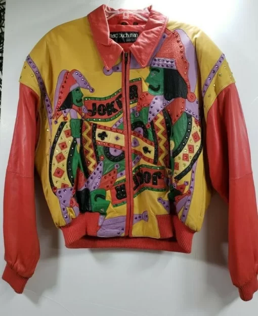 New Pelle Pelle Joker king Rhinestone Leather Jacket view 1