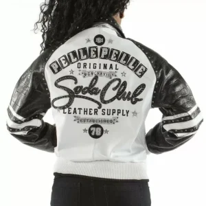 Pelle Pelle Soda Club Jacket Black and White Stunning 78 Jacket