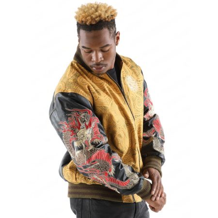 Original Pelle Pelle Dragon Heart Wheat Jacket view 3