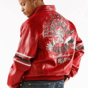 Pelle Pelle American Rebels Red Studded Jacket view 1
