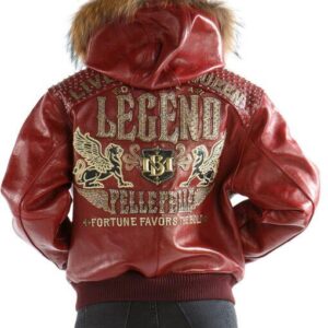 Pelle Pelle Live Like A Queen Maroon Leather Jacket | Pelle Pelle Store
