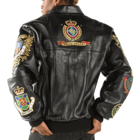 Pelle Pelle Coat of Arms Jacket | 1978 Black Leather Jacket view 3