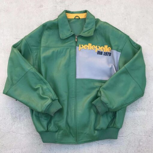 pelle-pelle-1978-green-vintage-jacket,pelle-pelle-jacket,pelle-pelle-store,pelle-pelle-leather-jacket,pelle-pelle
