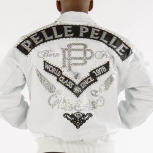 Pelle Pelle Elite Series White Leather Jacket | Pelle Pelle Store view 1