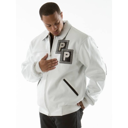 Pelle Pelle Jeweled White Jacket | Pelle Pelle Store view 4
