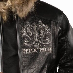 Mens Pelle Pelle Wool Forever Fearless Jacket Black view 2