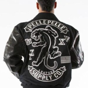 Pelle Pelle Panther Wool Black Jacket
