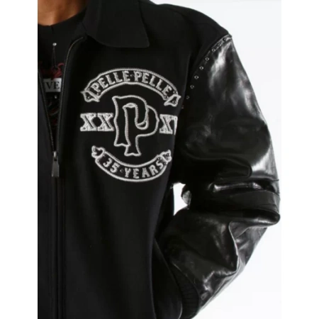 Pelle Pelle Panther Wool Black Jacket view 3