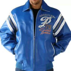 Pelle Pelle Blue Soda Club Studded Jacket view 2