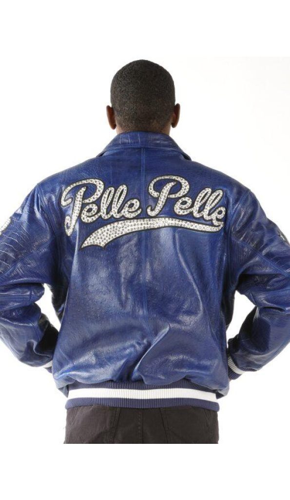 Pelle Pelle Mens MB Blue Leather Jacket