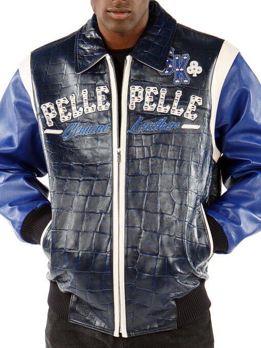Pelle Pelle Street Kings Blue Leather Jacket view 3