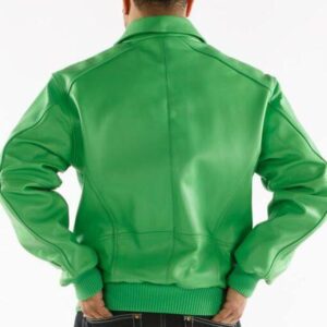 Pelle Pelle Basic In Lime Plush Jacket
