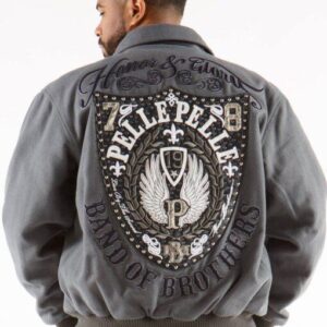 Pelle Pelle Band Of Brothers Grey Jacket view 1