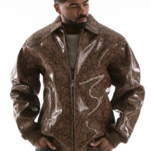 Pelle Pelle Brown Python Jacket