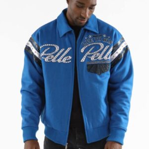 Pelle Pelle Live To Win Blue Jacket view 3